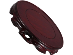 Suporte Pedestal 15 Madeira Catalpa Preta Oriental Candeeiro Estável Bonsai Decoração Interiores Cm Vaso Mesa GOKOCO