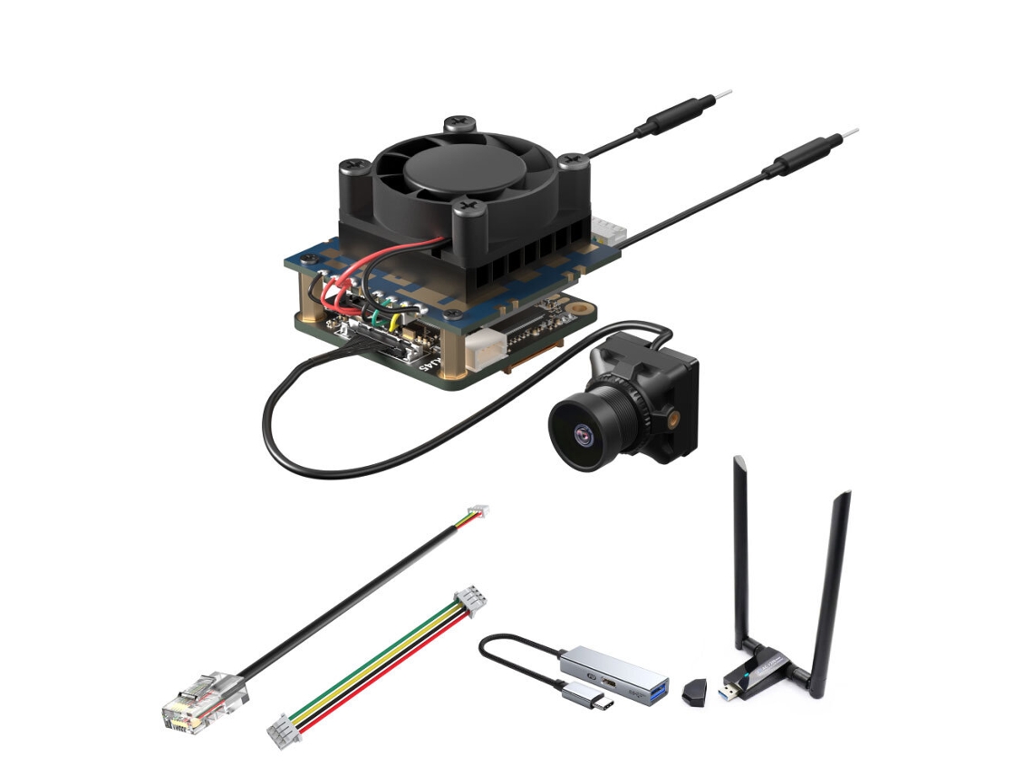 Transmissor FPV digital sem fio Runcam Wifilink G baseado em OpenIPC com campo de visão de 1080P e câmera FPV de 160° para drone RC