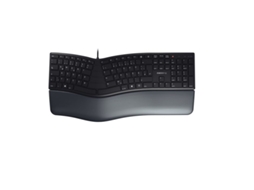 Lurelia Kc 4500 Ergo Usb, Teclado Qwerty Ergonómico Preto Para Escritório
