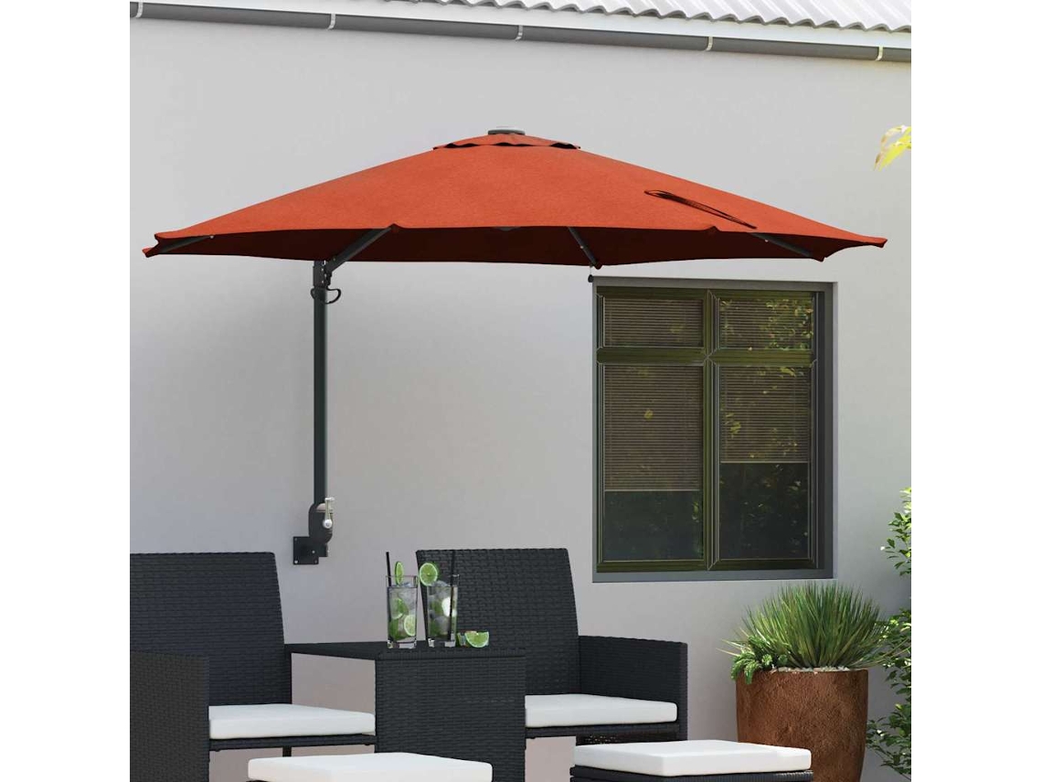 Vidaxl Guarda-sol De Jardim 248 X 248 X 148 Cm Poliéster E Aço