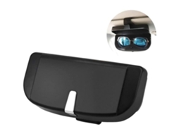 Estojo Universal para Óculos de Carro, Suporte Multifuncional de Carro com Fecho Magnético e Compartimento para Cartão AQUAFORGE (preto)