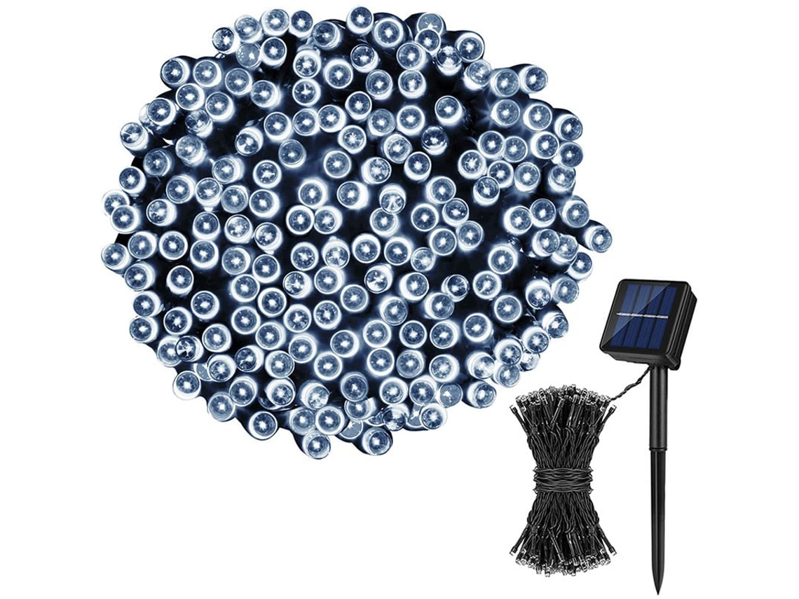 Luminária solar com 100 LEDs, 12m, à prova d'água AQUAFORGE