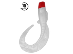Isca de Pesca Artificial 10pcs Vermelha e Branca