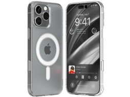Capa Magsafe para iPhone 16 Pro Max MERCURY Pele Sintética Transparente