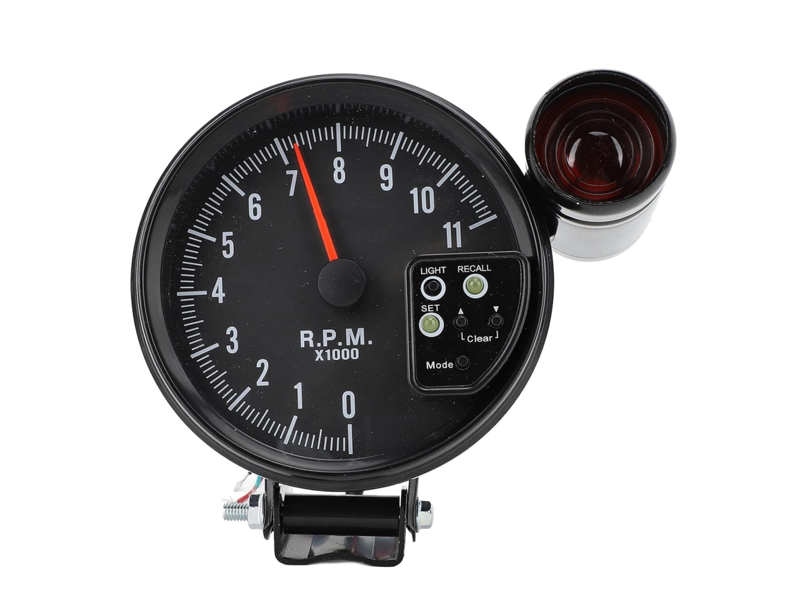 Tacômetro Automotivo Aramox, Display Led De 12v Com 7 Opções Cores, Medidor De Rpm Precisão Para Veículos 4, 6e 8 Cilindros