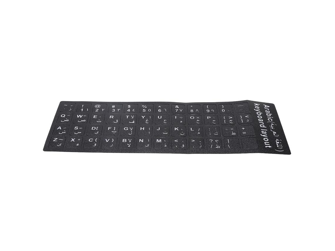 Stickers De Teclado (à Prova De Água, Multilíngue) Filme De Teclado Para Computador Portátil E Desktop Em Língua Árabe Acessórios