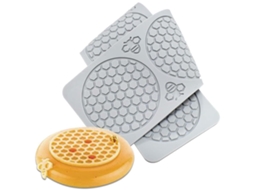 Moldes de Silicão em Formato de Colmeia Molde para Decoração de Bolo e Chocolate RNEMITERY