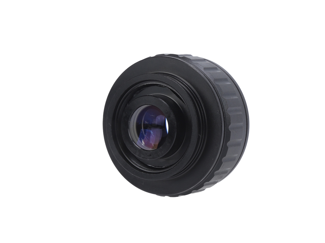 Adaptador de lente C-mount 0.35x, 38mm, para microscópio estéreo, trinocular, compatível com sensor 2/3 a 1 polegada YURU
