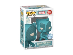 Figura Funko D100 Black Panther Retro Reimaginado Edição Exclusiva Us Pop! Vinyl MARVEL