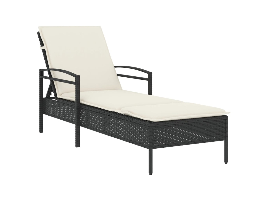Sun Lounger, Sun Loungers Vidaxl Preto Rattan / Vime (n/a)
