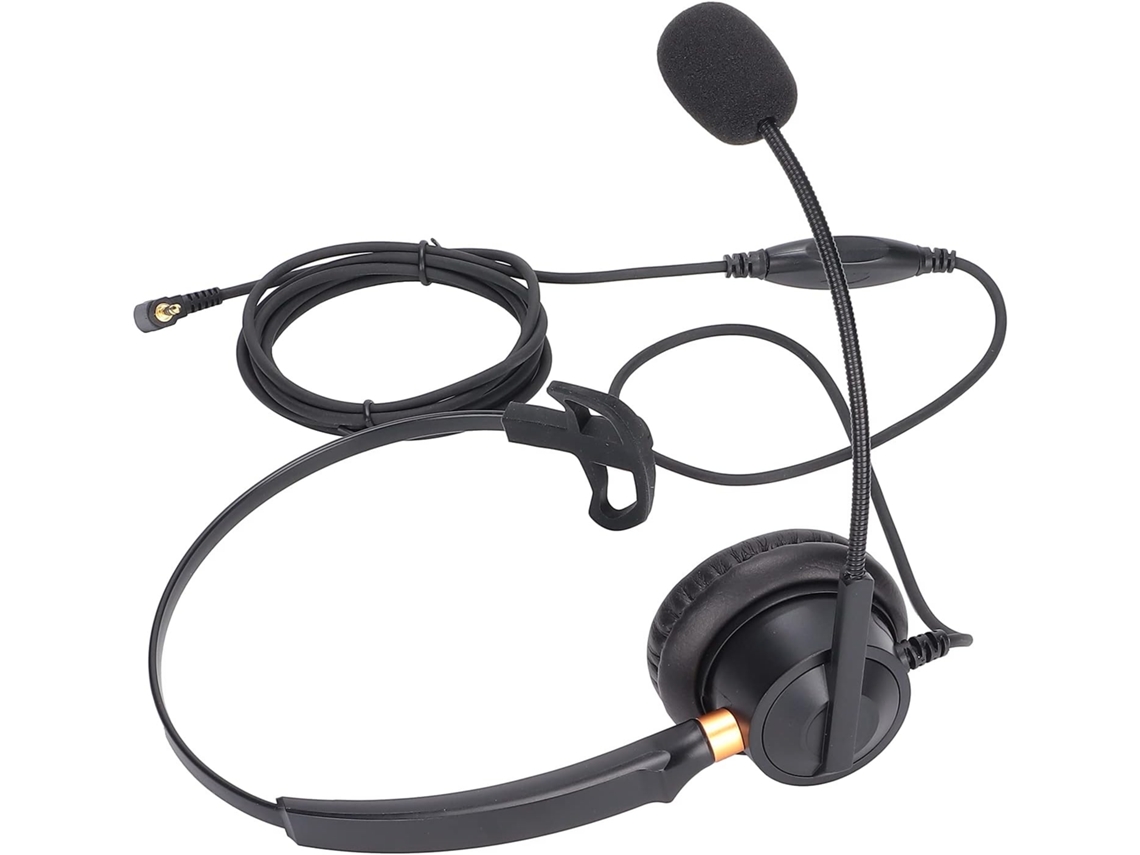 Fone De Ouvido Profissional H600-2.5 Va Com Volume Ajustável E Microfone Com Cancelamento De Ruído Para