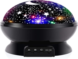 Lurelia Projetor De Estrelas Em Forma De Lua Com Recarregável Usb, Rgb, Rotação 360º E Projeção Para Quarto Infantil