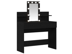 Mesa de Vestir com Gaveta Carvalho Preto 100x40x130 cm MAISON EXCLUSIVE