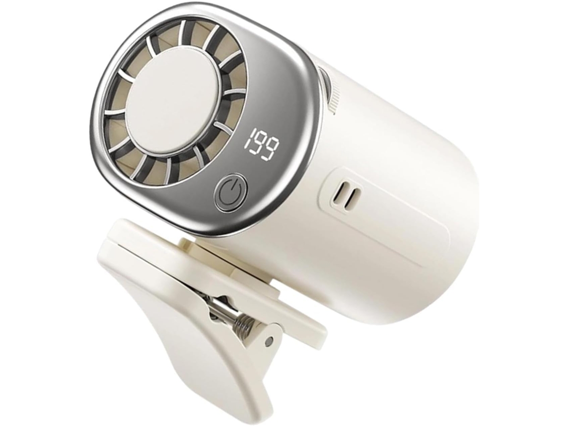 Ventilador Portátil Com Clipe – Rotação De 360 Graus