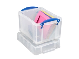 Really Useful Box Caixa De Arrumação Empilhável, 3 L, 16 X 24,5 X 18 Cm, Transparente