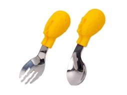 Conjunto de Utensílios para Bebés Colher e Garfo em Aço Inoxidável NEVEANCE