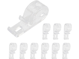 Ganchos De Fixação Para Persiana Rolo, 10 Peças, Pom Branco