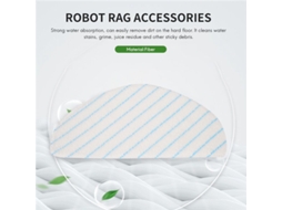 Conjunto de 30 Panos Limpeza para Aspirador Robô Deebot Ozmo Séries T9, T8, T8 Max e N8 BRILVIBERA