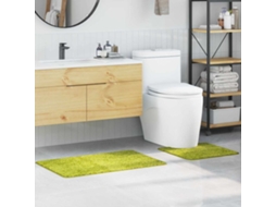 Vidaxl Conjunto De Tapetes De Banho Antiderrapantes 2 Pcs Verde Pp