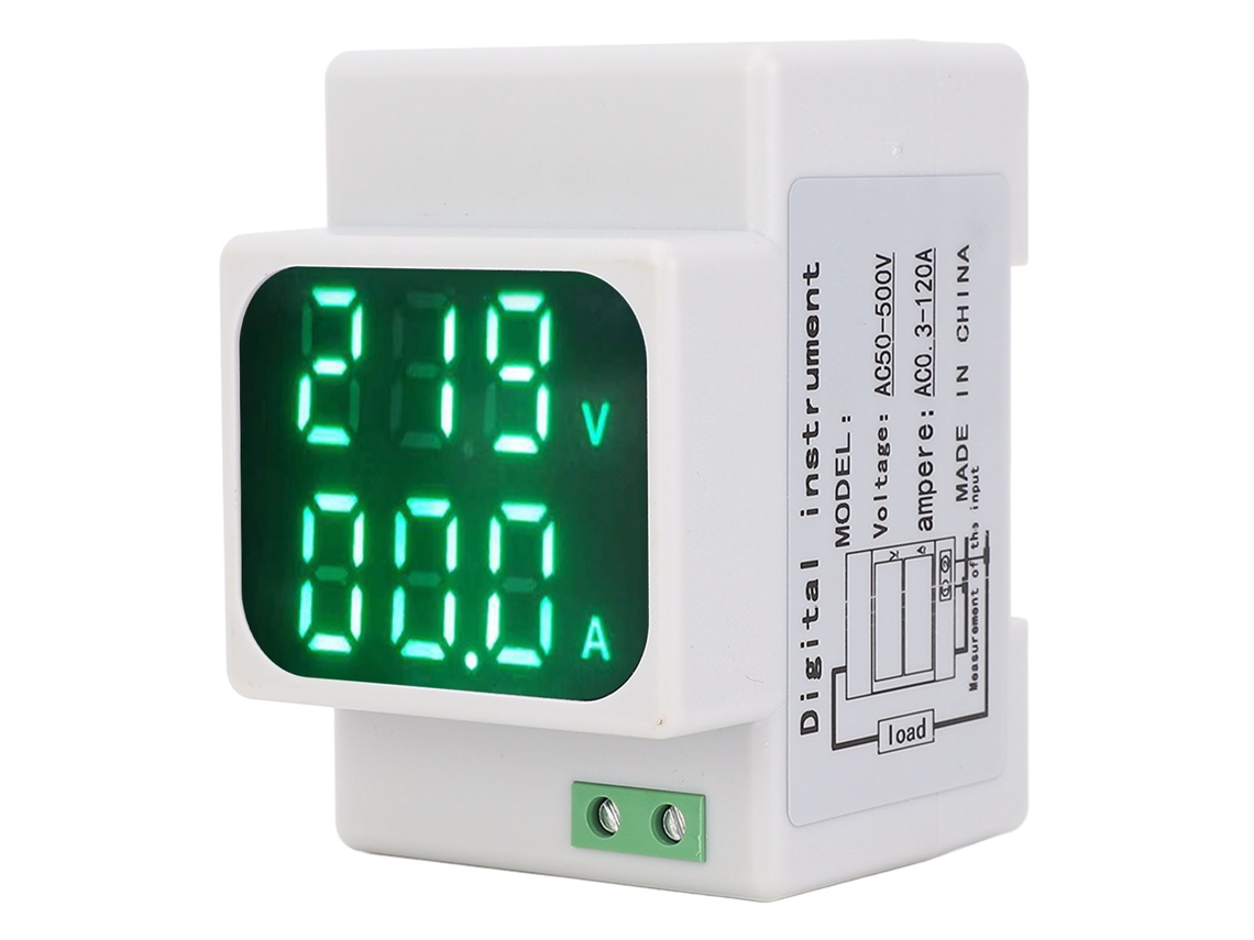 Medidor Digital de Tensão e Corrente Ca 0.3 120a com Display Led 0.56 Polegadas