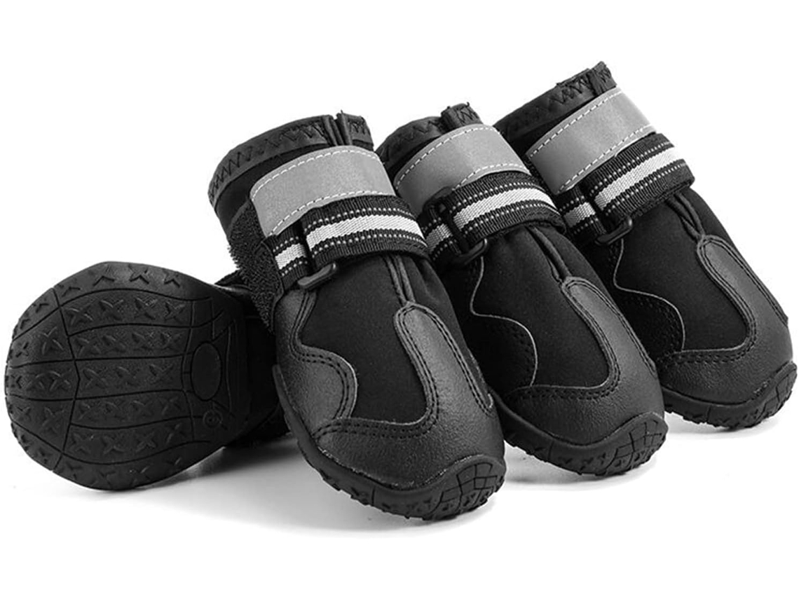 Botas Cães Com Faixas Refletoras E Solado Antiderrapante