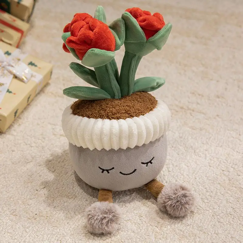 (estilo 7, Aprox. 30 Cm) Brinquedo De Pelúcia Realista De Tulipa Suculenta