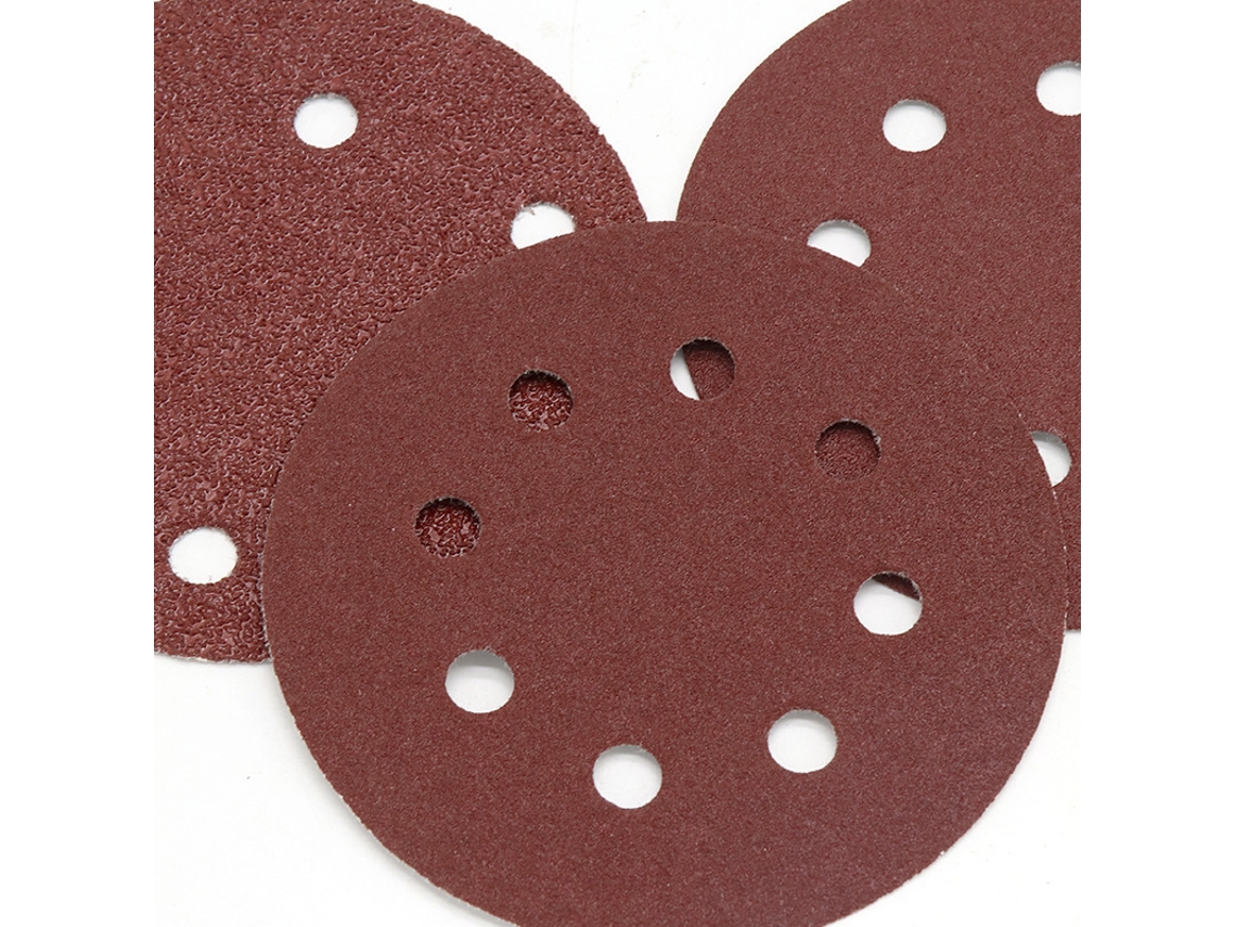 Discos de Lixa 50 X 180 Mm, Grão 240, Discos de 180 Mm, 8 Furos, Lixa para Lixadeira de Parede BRILVIBERA