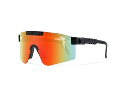 (estilo 24) Óculos De Sol Unissex Para Ciclismo Com Proteção Uv400 E Lentes De Polímero À Prova De Vento.