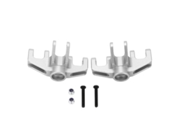 2pcs Copo De Direção Carro Rc De Liga De Alumínio Para Losi Baja Rey 1/10 E Hammer Rey U4 1/10 Prata