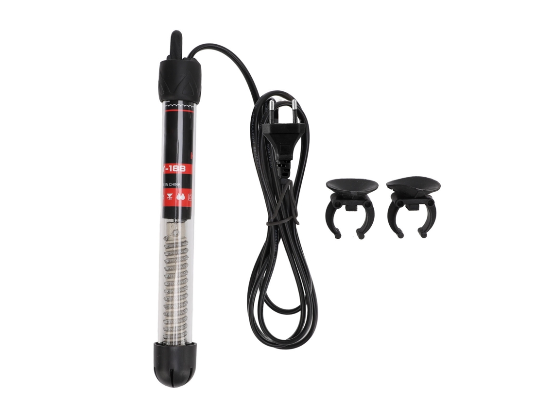 Mali aquecedor Submersível para Aquário com Termostato Automático Ajustável Vidro com 2 Ventosas