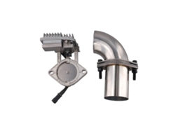 Válvula de Corte de Escape Elétrica com Flanges Regulação da Abertura 12v Diâmetro de 63 Mm (2,5 Polegadas) (cutout)