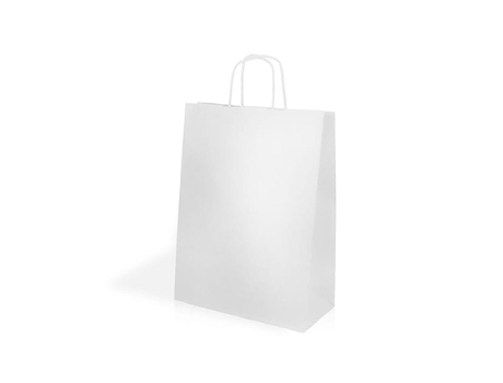 Saco Asa Retorcida 18x8x39 Branco 18839 Pack 10 Sacos