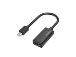 Lurelia Adaptador Mini Displayport Para Hdmi Mini Displayport Displayport Hdmi Para Hdmi Hama 00200332 Ultra Hd 4k Preto Cabo De Vídeo