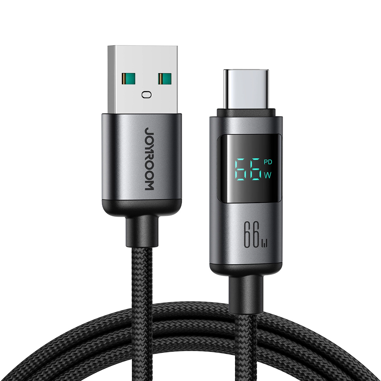 Cabo Usb-a Para Usb-c Joyroom S-a16 Pro Prism Series 66w Com Display