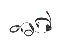 Fone USB empresarial com um único fone, ajuste de volume, silenciamento CHABERLU
