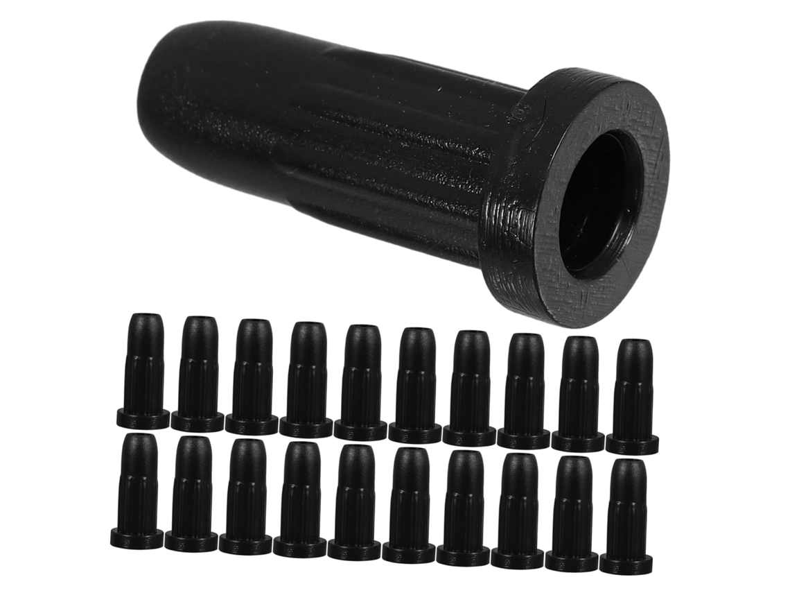Lurrose Conjunto De 40 Rodízios Para Cadeira Escritório Com Mola Borracha, Diâmetro Do Furo De 8mm, Redução De Ruído E