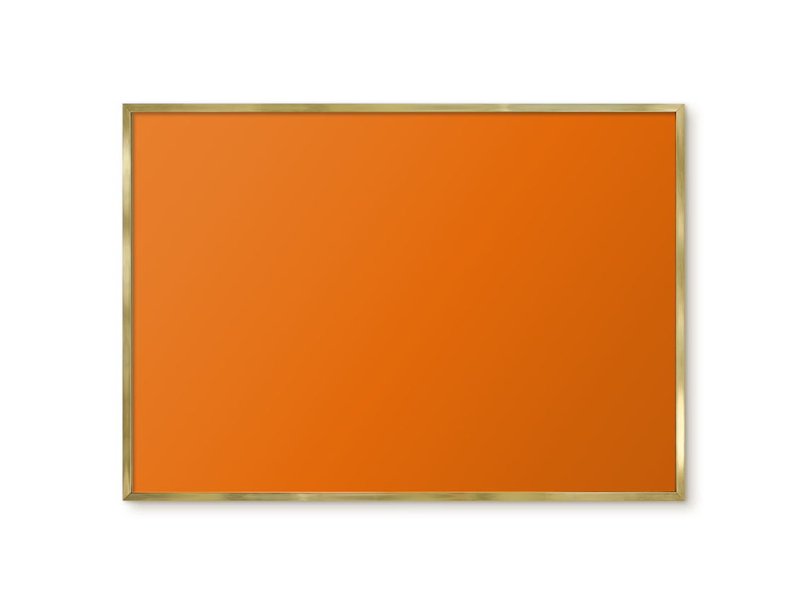 Magnetic Board Vintage Yellow For The Living Room Espelharte (100x70 Cm)