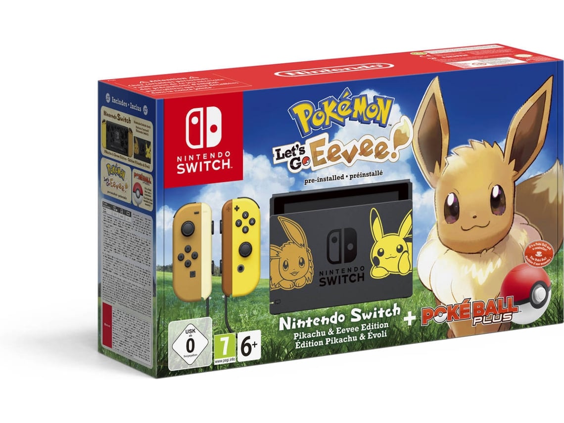 Consola Nintendo Switch + Let's Go Evee + PokéBall