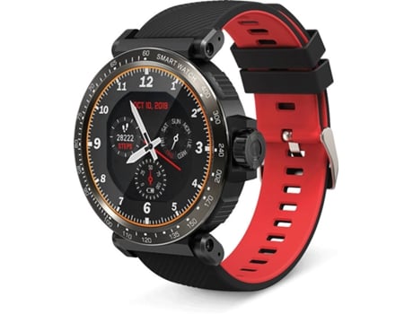 Smartwatch BLITZWOLF AT1 (Monitor Cardíaco - Monitor de Sono - Vermelho)