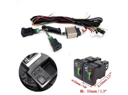 Kit de Aquecimento Assento Carro Embutido para 2 Assentos, 12v, Fio Liga Leve, Almofadas Rápid O, Interruptor Controle GOKOCO