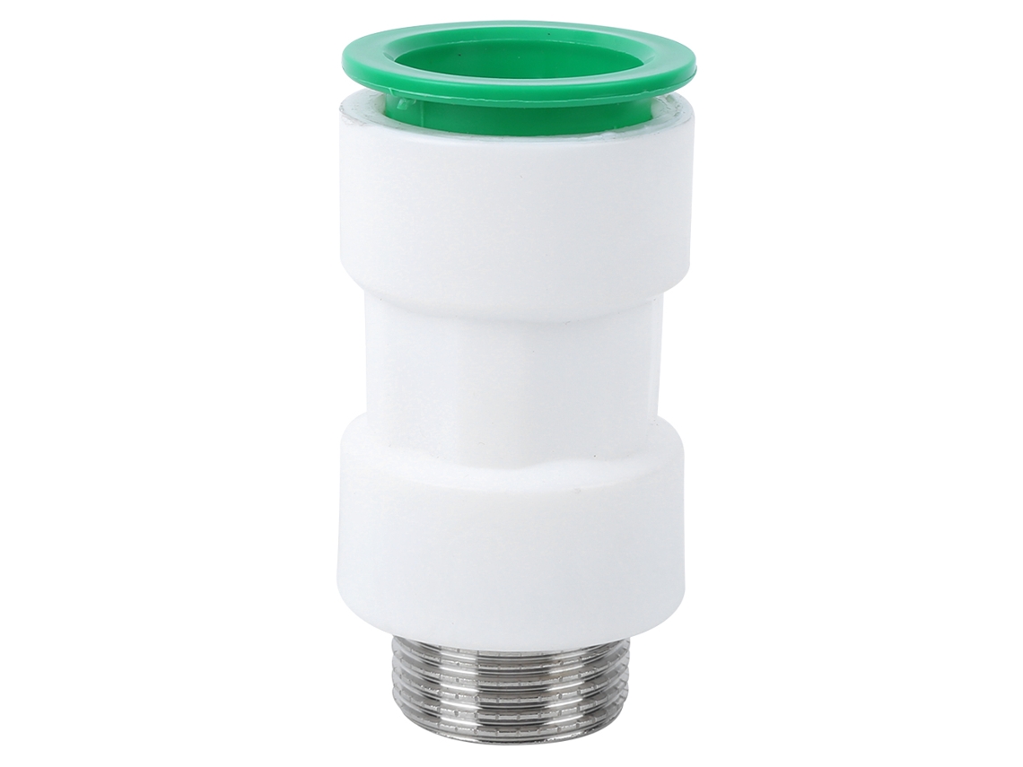 Conector Rápido Plástico Reto Rosca Macho 32mm para G1 Polegada Tubo S/MARCA