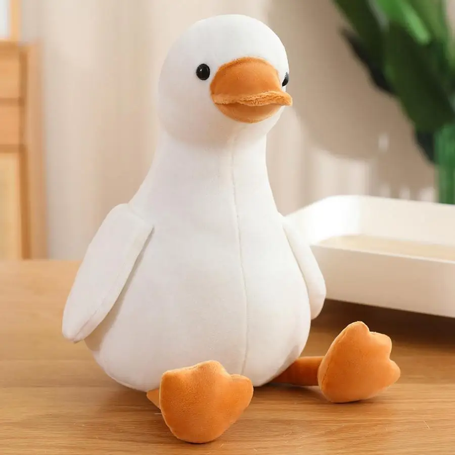 Brinquedo de Pelúcia Fofo, Almofada Macia em Formato de Animal MDUG (branco, 30 35cm)