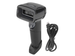 Leitor de Código de Barras e Qr Code Portátil para Loja Logística Varejo com Material Abs Ângulo 360° Interface Usb Rs232