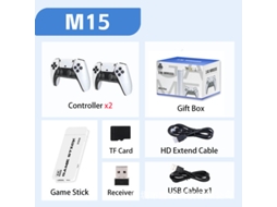 Conexão sem fio de 2,4 GHz para consoles de jogos e TVs via HDMI para uso doméstico em alta definição. Pacote compacto de 16g com mais de 20.000 jogos.