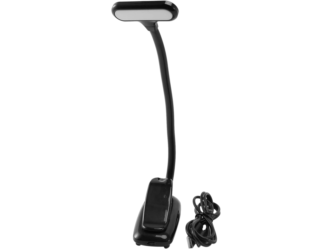 Luminária De Leitura Led Recarregável Com Clipe, 3 Modos De Iluminação, 9 Leds, Proteção Para Os Olhos, Até 40 Horas De