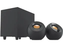 Colunas 2.1 CREATIVE Pebble Plus (USB - Preto)