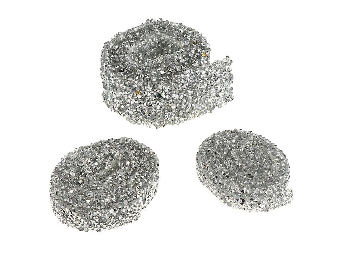 3 Rolos de Envoltórios de Strass ALLINLESS