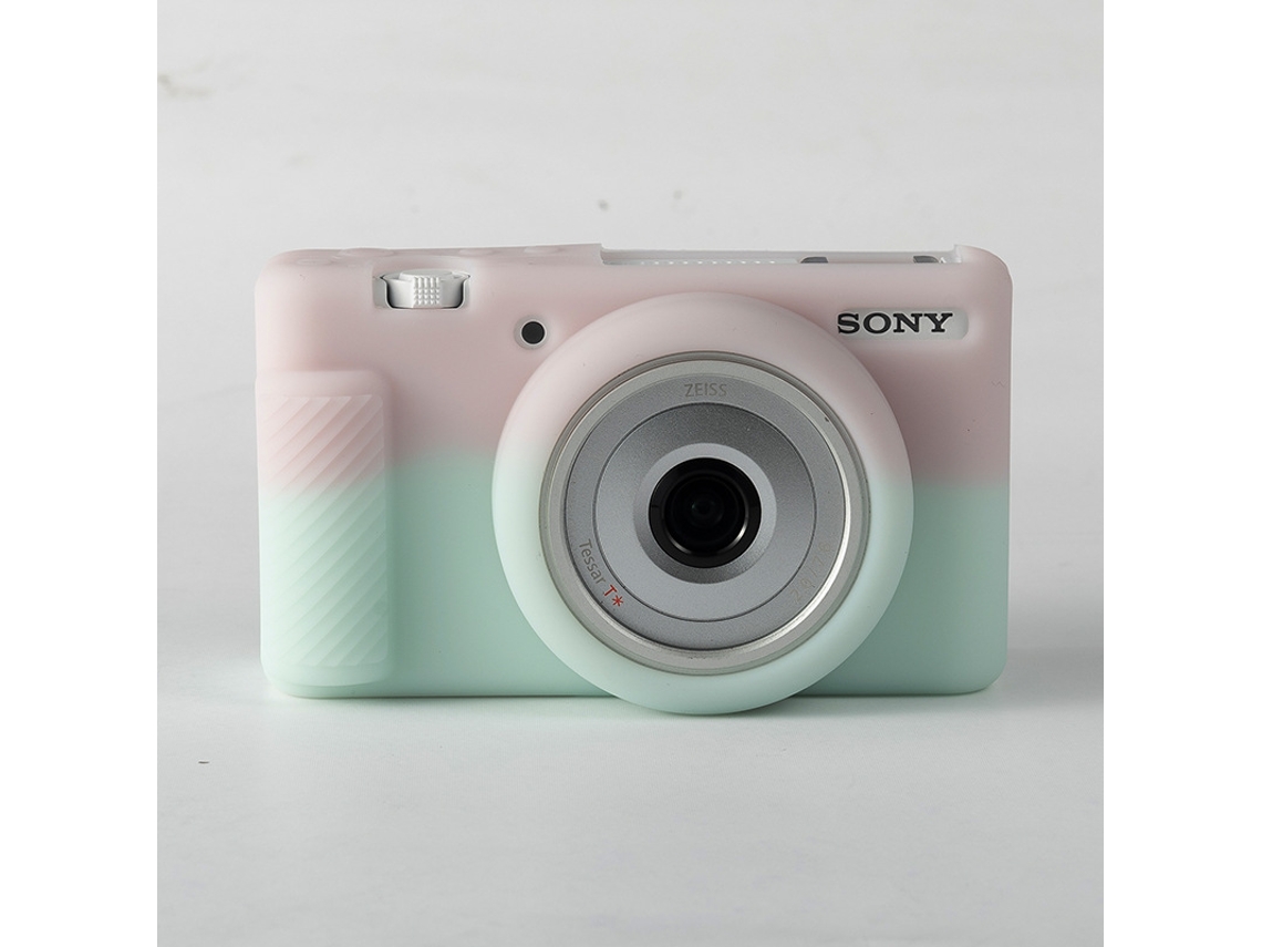 Capa CHRUI para Sony Zv 1f/zv 1 Ii Silicone À Prova de Arranhões Rosa Verde Gelado