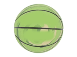 Bola De Basquete Miniatura De Borracha Para Stress Relief Brinquedo Para Crianças E Pets Verde