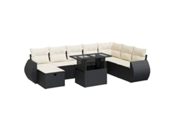 Garden Sofa Set, Garden Sofa Sets Vidaxl Preto Rattan / Vime (n/a)